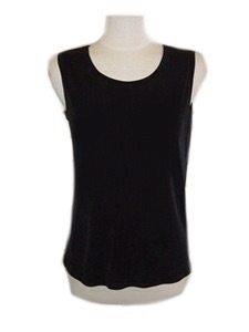 Tank top - black - acetate/spandex