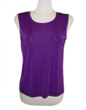 Tank top - purple - acetate/spandex