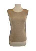 Tank top - taupe - acetate/spandex