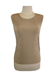 Tank top - taupe - acetate/spandex