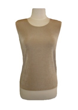 Tank top - taupe - acetate/spandex