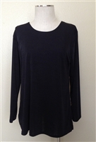 Long sleeve top - black - polyester/spandex