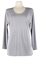 Long sleeve top - grey - polyester/spandex