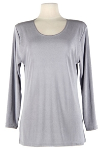 Long sleeve top - grey - polyester/spandex