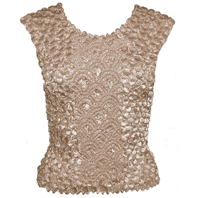 Tank top - coin fishscale - beige