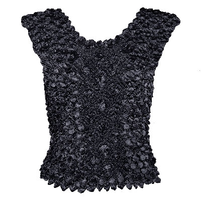 Tank top - coin fishscale - black