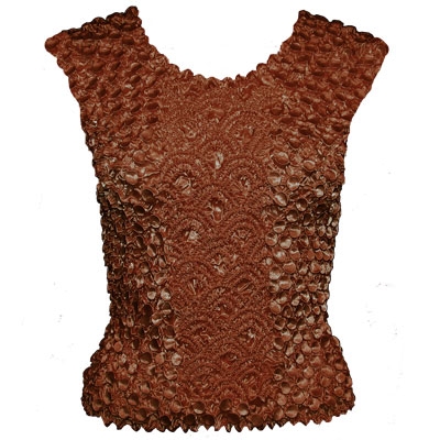 Tank top - coin fishscale - brown