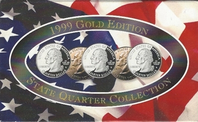 gold plated statehood quarter