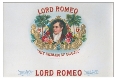 lord romeo cigar label