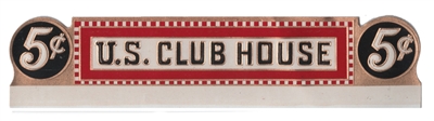 u.s. club house 5Â¢ cigar label