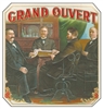 grand ouvert cigar box label