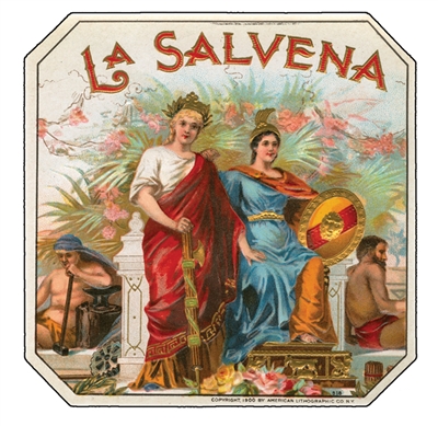 la salvena cigar box label