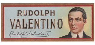 rudolph valentino cigar label
