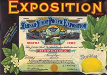 alaska yukon pacific expo fruit label