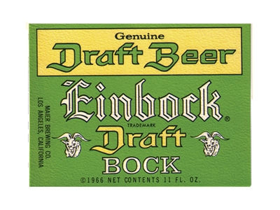 einbrock draft beer label