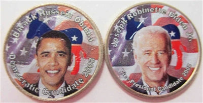 obama biden colorized quarters