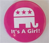 sarah palin its a girl button