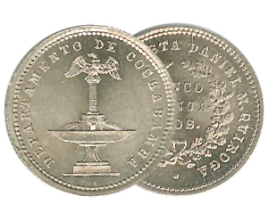 1876 bolivian token