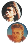 james dean 2 fan buttons