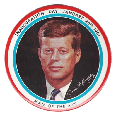 J.F.K. Inaugural Button - 6 Inches