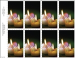 250-c Candles 8-Up Prayer Card