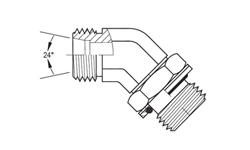 45* Male BSPP ADJ Elbow