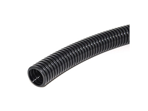 COR-22.6 | Super flat wave shape Corrugated flexible conduit, ID:22.6mm? OD:28.5mm  Wall thickness: 0.35+/-0.05 mm Color:  black