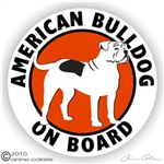 American Bulldog Window Decal