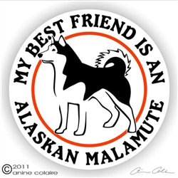 Alaskan Malamute Decal