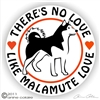 Alaskan Malamute Window Decal