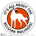 Belgian Malinois Window Decal