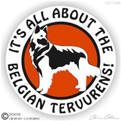 Belgian Tervuren Window Decal