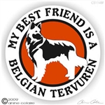 Belgian Tervuren Window Decal