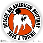 American Brittany Window Decal