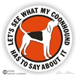 Coonhound Decal