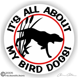 Bird Dog Gun Dog Sticker Static Cling Decal