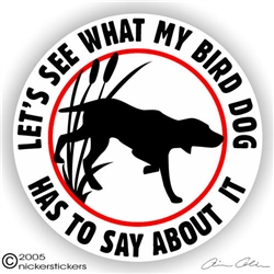 Bird Dog Gun Dog Static Cling Sticker Decal