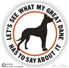 Great Dane Decal