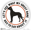 Great Dane Decal