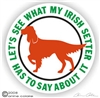 Irish Setter Decal