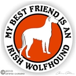 Irish Wolfhound Decal