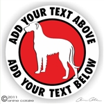 Irish Wolfhound Decal