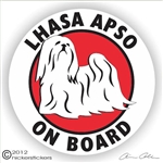 Lhasa Apso Decal