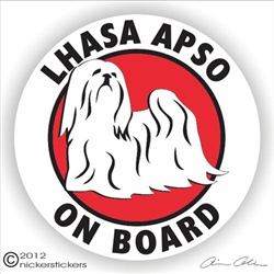 Lhasa Apso Decal