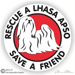 Lhasa Apso Decal