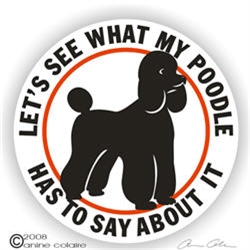 Poodle Decal