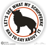 Schipperke Decal