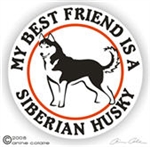 Siberian Husky Decal