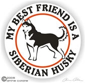 Siberian Husky Decal