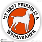 Weimaraner Decal